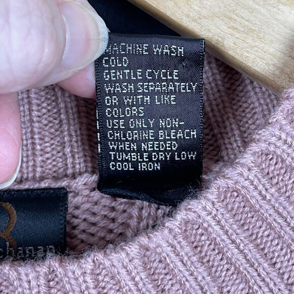 Vintage Jenny Buchanan Womens Cozy Cable Knit Sweater Size S Preppy Twee Indie - Picture 6 of 7